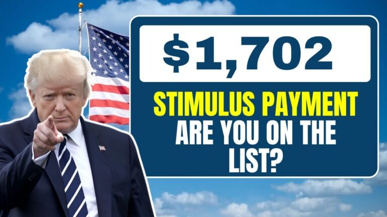 $1,702 Stimulus Payment in America – Are You on the List